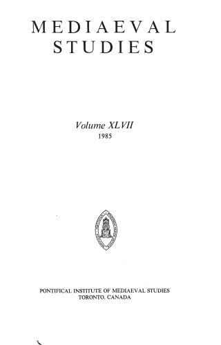 Mediaeval Studies