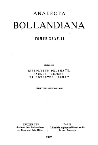 Analecta Bollandiana