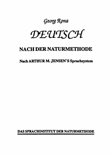 Deutsch nach der Naturmethode. COMPLETE
