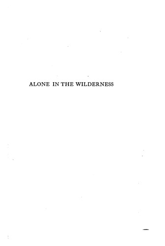 Alone in the Wilderness