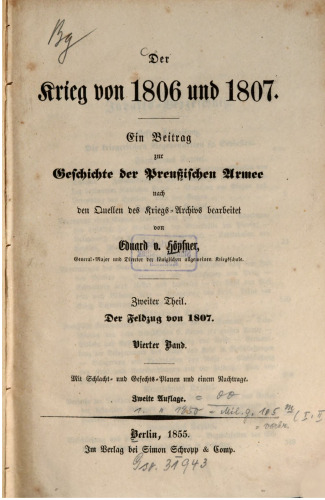 Der Feldzug von 1807