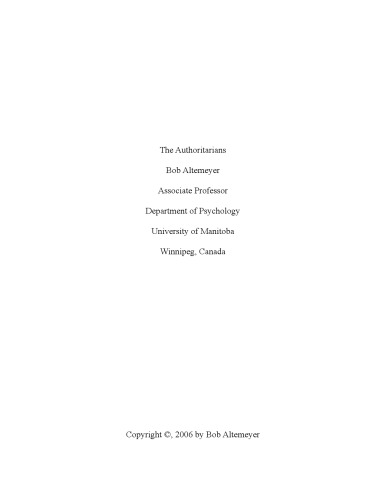 The Authoritarians