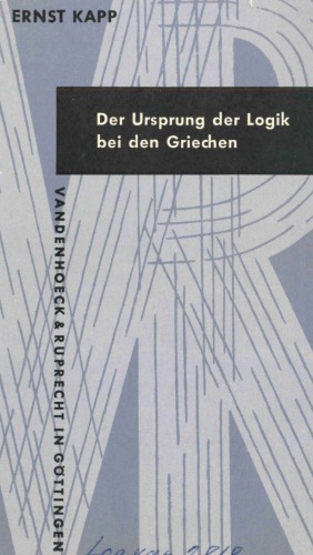 Der Ursprung der Logik bei den Griechen