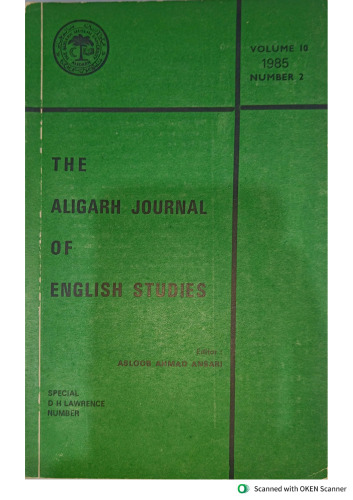 The Aligarh Journal of English Studies