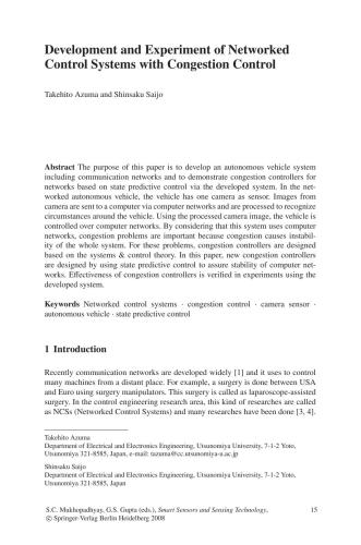 Smart Sensors and Sensing Technology