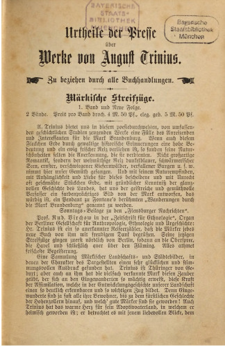 Märkische Streifzüge