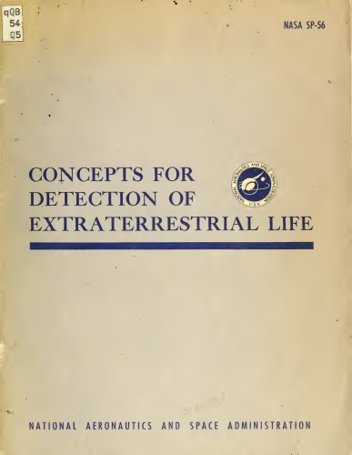 Concepts for Detection of Extraterrestrial Life, NASA SP-56