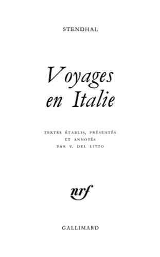 Voyages en Italie