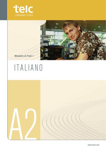 Telc language tests. Modello di Test 1. Italiano A2