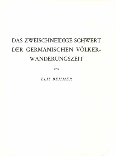 Das zweischneidige Schwert der germanischen Völkerwanderungszeit