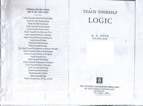 Teach Yourself Logic