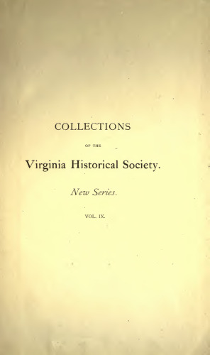 The History of the Virginia Federal Convention of 1788