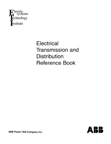 Electrical transmission and distribution reference book