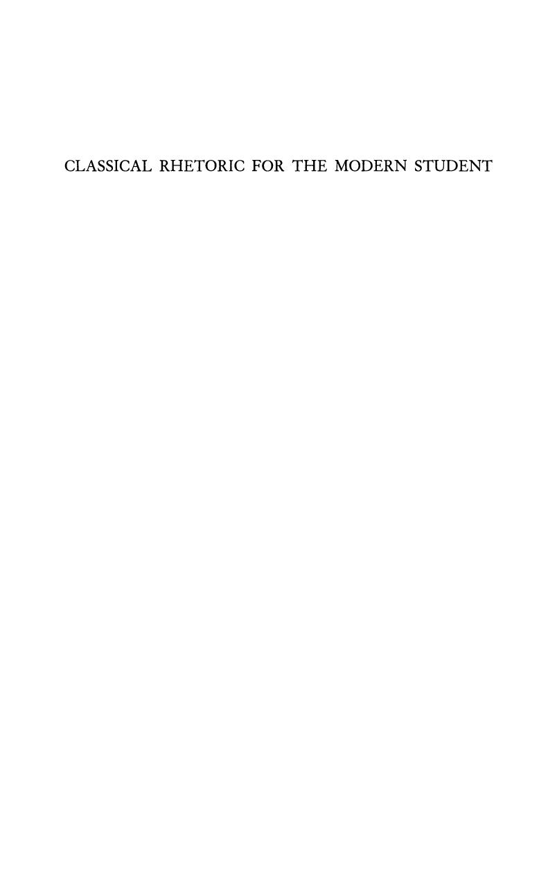 Classical rhetoric for the modern student