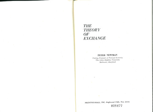 The theory of exchange