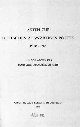 DIE KRIEGSJAHRE : 1. Februar bis 5. April 1941