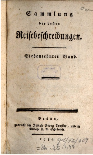 Sammlung der besten Reisebeschreibungen