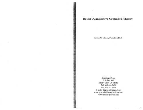 Doing Quantitative Grounded Theory