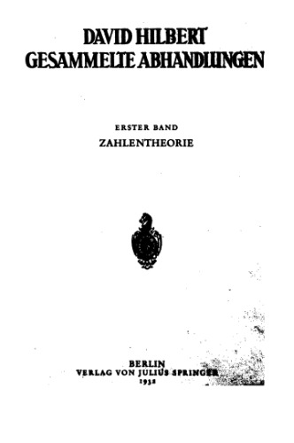 Zahlentheorie