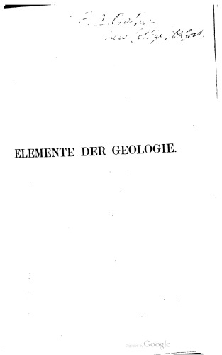 Elemente der Geologie