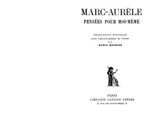 Pensées pour moi-même