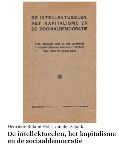 De intellektueelen, het kapitalisme en de sociaaldemocratie