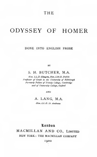 The Odyssey of Homer