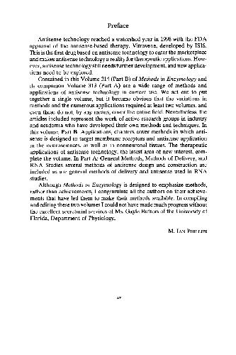 Antisense Technology: Applications Part B