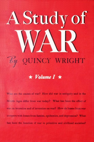 A study of war, vol. 1