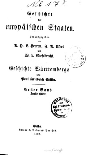 Geschichte Württembergs / Von 1268 bis 1496
