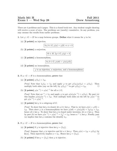 Abstract Algebra I: Math 561 [Lecture notes]