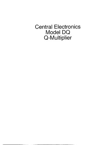 Central Electronics Model DQ Q-Multiplier