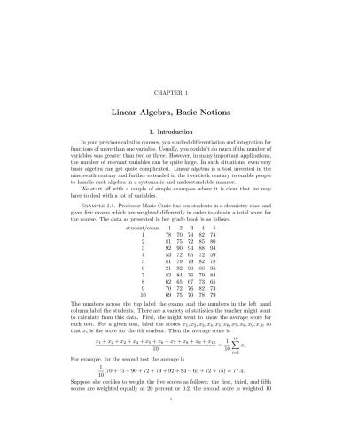 A Brief Course in Linear Algebra [Source Code]