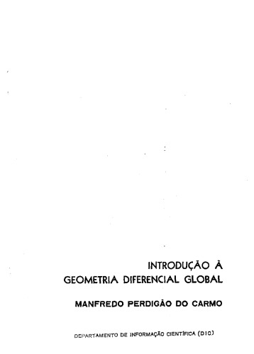 Introdução à Geometria Diferencial Global