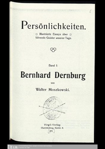 Bernhard Dernburg