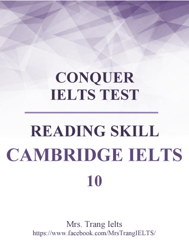 Conquer IELTS Test - Reading Skill - Cambridge IELTS 10