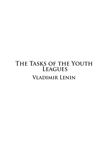The Tasks of the Youth Leagues