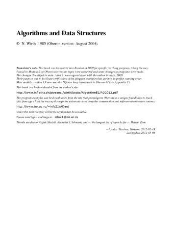 Algorithms and data structures, Oberon version