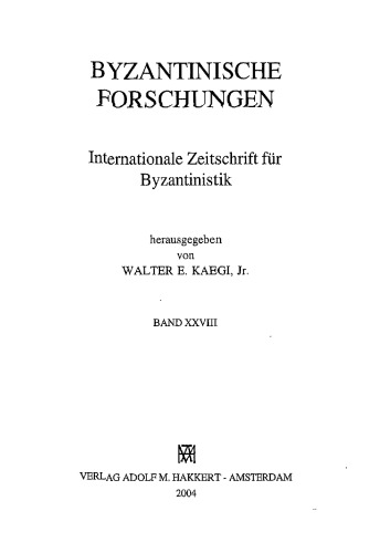 Byzantinische Forschungen