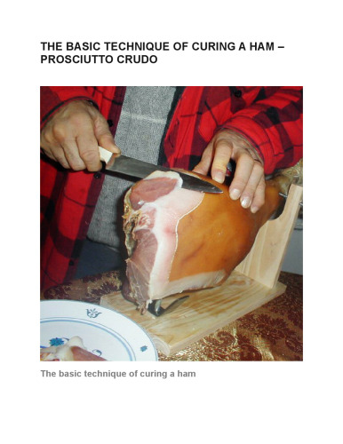 Making Prosciutto from Scratch.