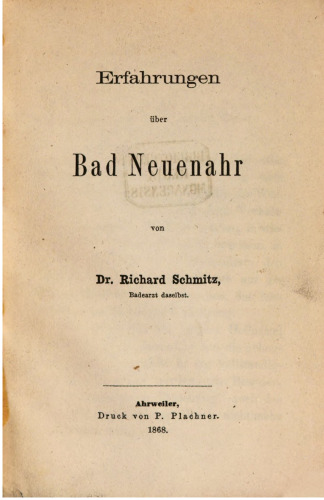 Erfahrungen über Bad Neuenahr