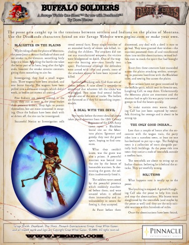 Savage Worlds: Deadlands: Buffalo Soldiers