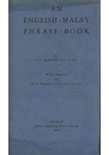 An English — Malay phrase — book