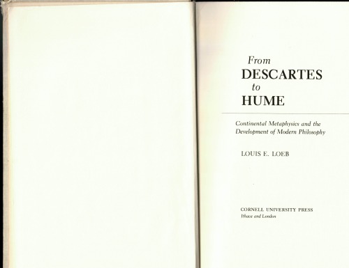 From Descartes to Hume