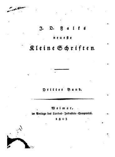 Taschenbuch für Freunde des Scherzes und der Satire