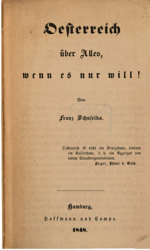Österreich über Alles, wenn es nur will!