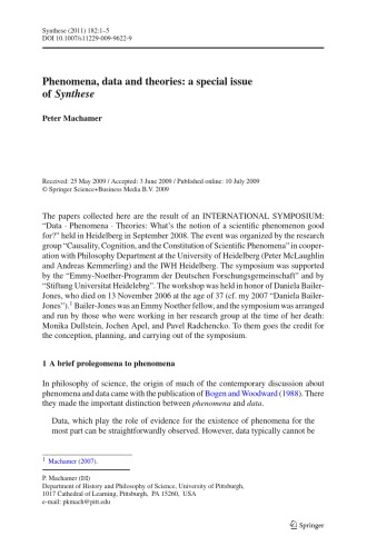 Synthese - Vol. 182, No. 1, Sep 2011