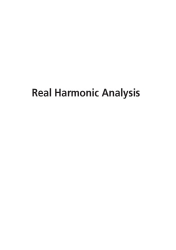 Real harmonic analysis