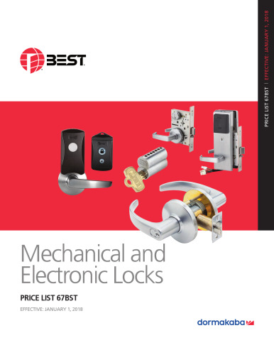 BEST Mechanical and Electronic Locks Price List