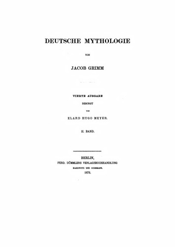 Deutsche Mythologie Bd. 2